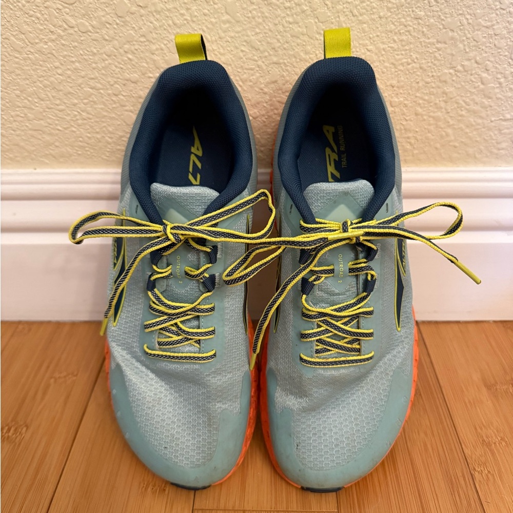 Altra Outroad Athletic Shoes with Blue and Yellow Highlights